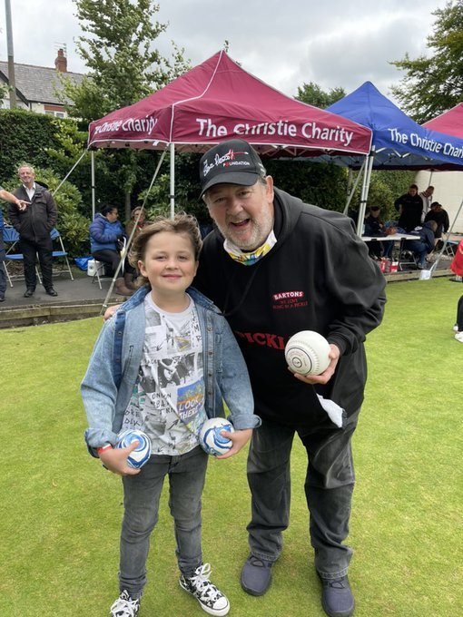 Jude Riordan, with Johnny Vegas