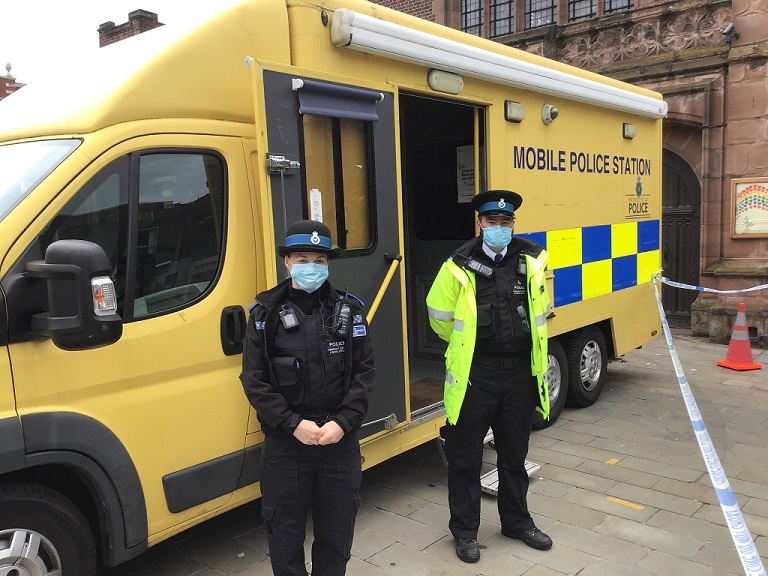 Officers at the launch