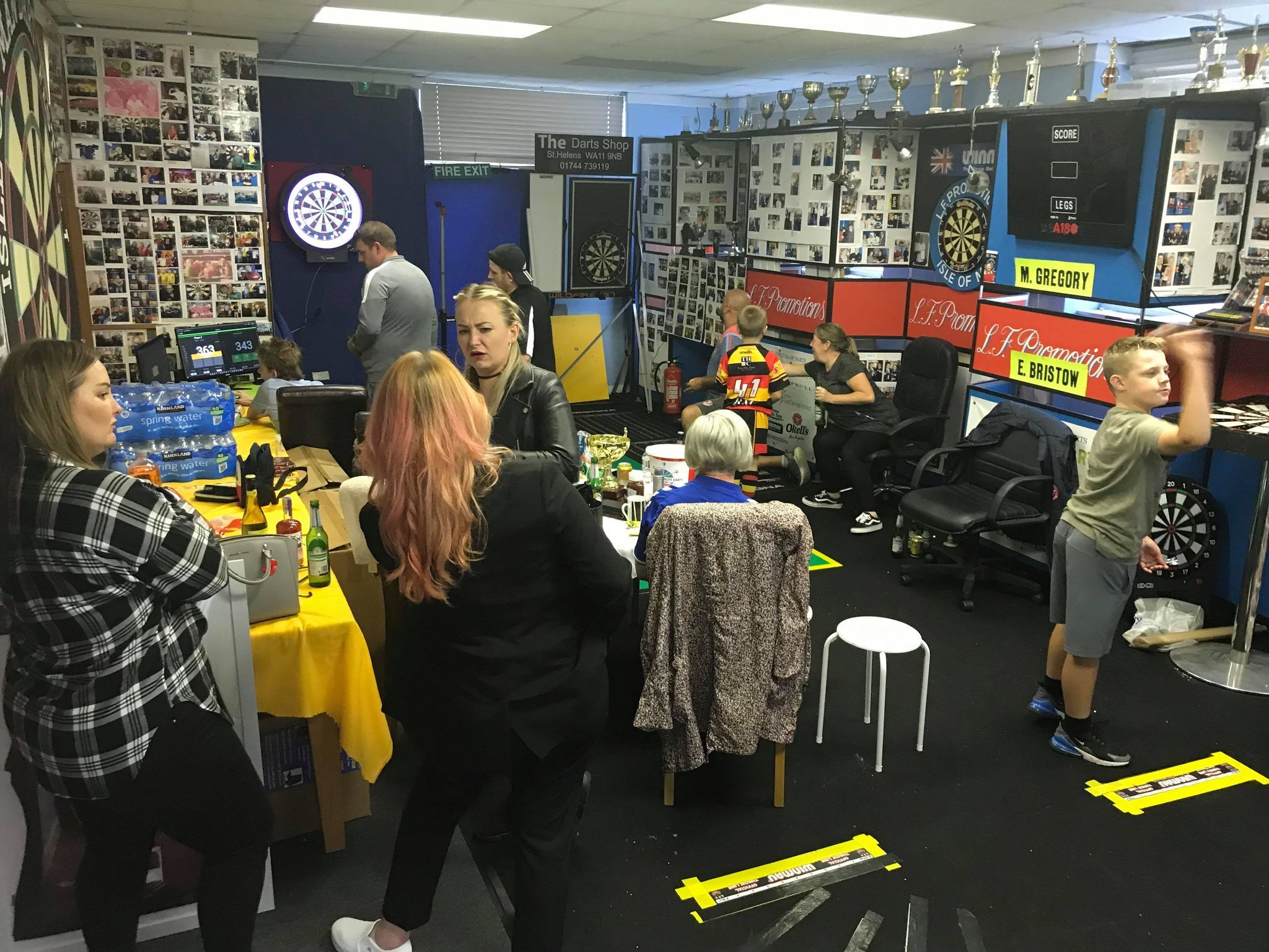 The darts marathon at the St Helens Darts Shop