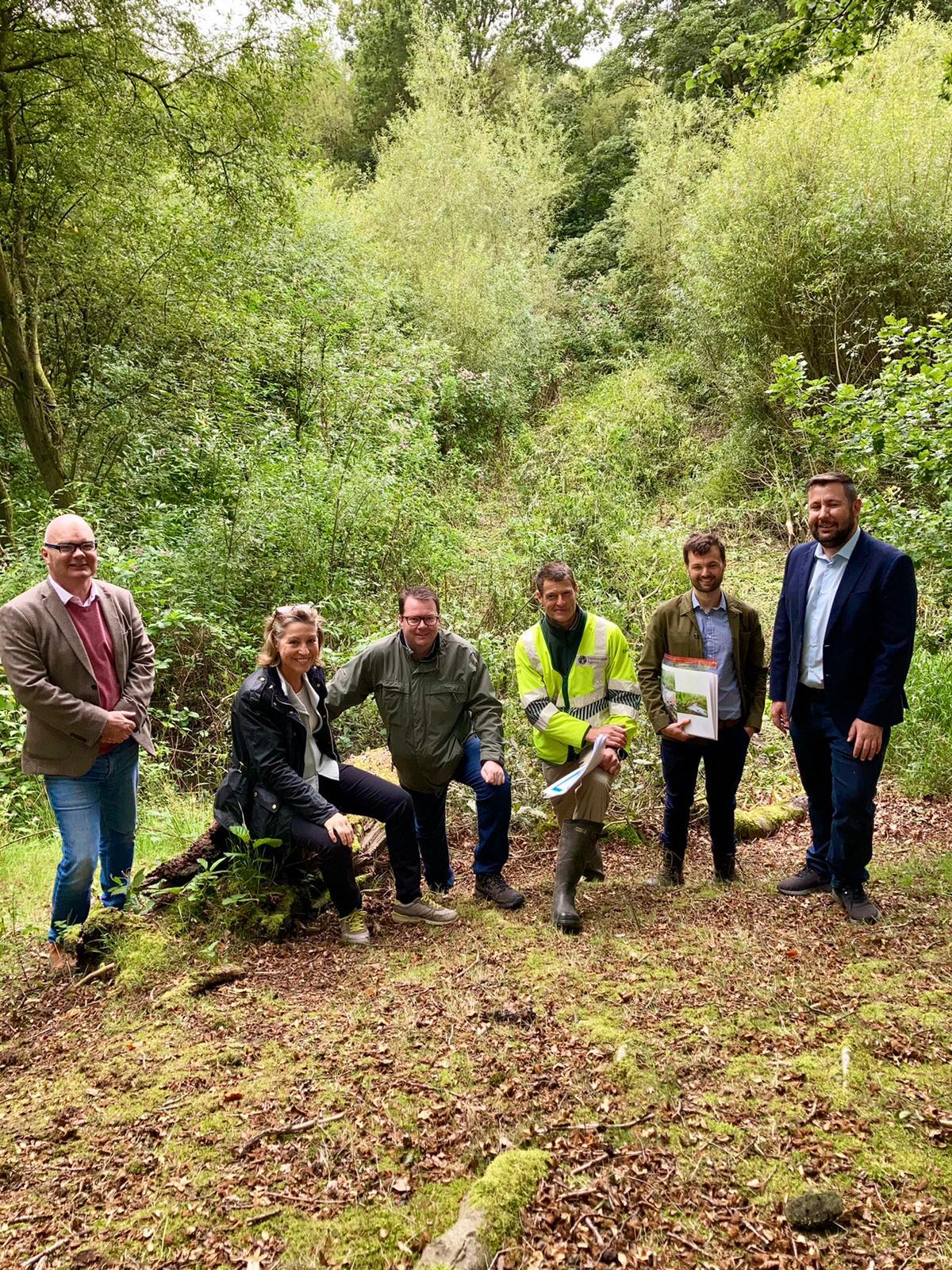 Minister Rebecca Pow in Blackbrook during gthe visit