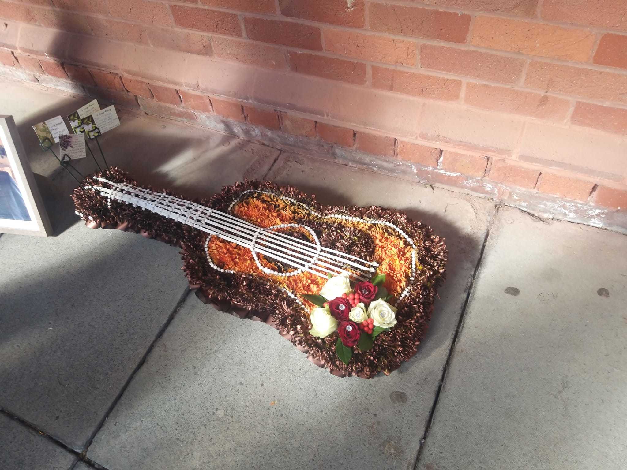 A floral guitar 