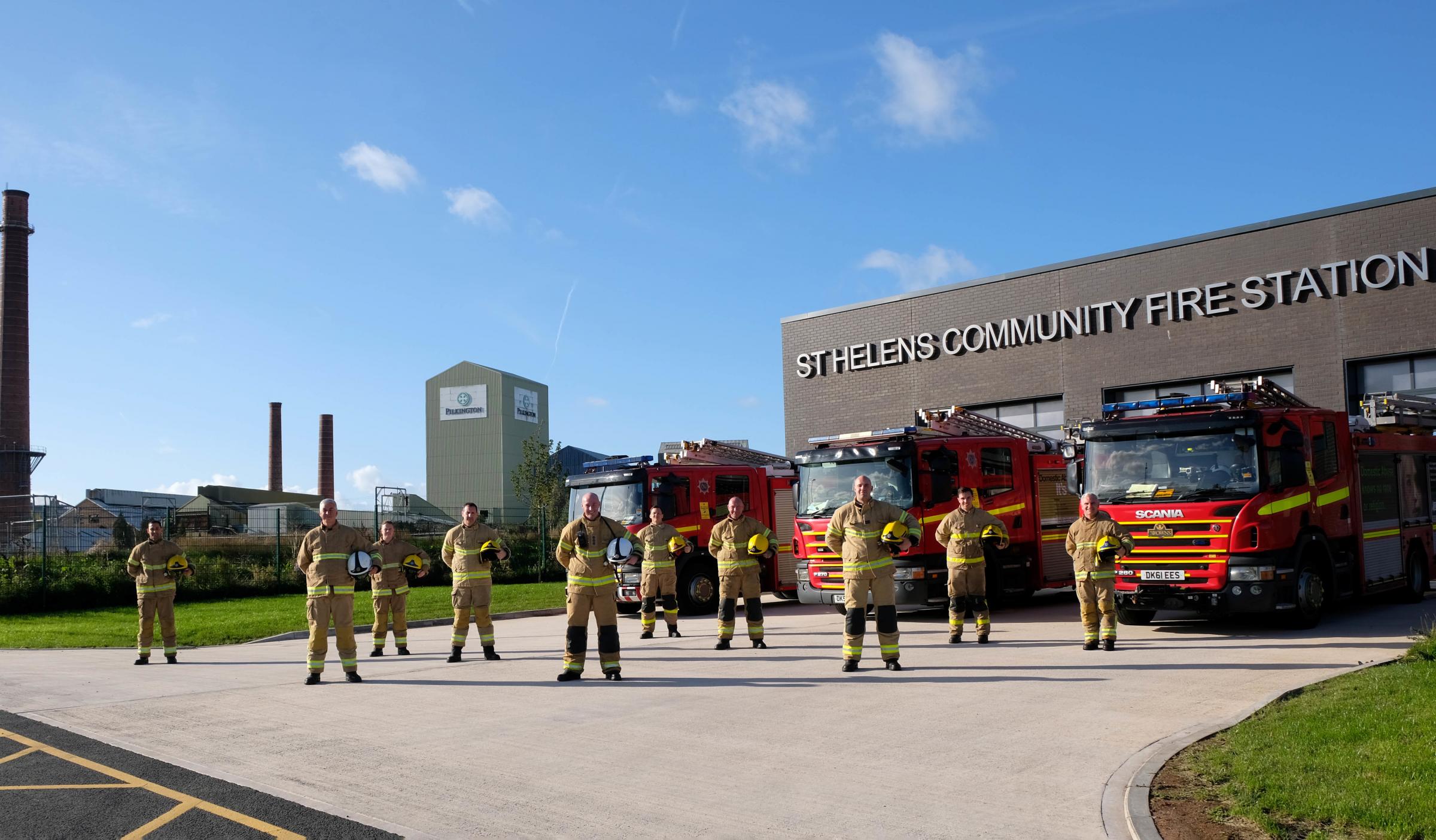 Firefighters at St Helens Community Fire Station