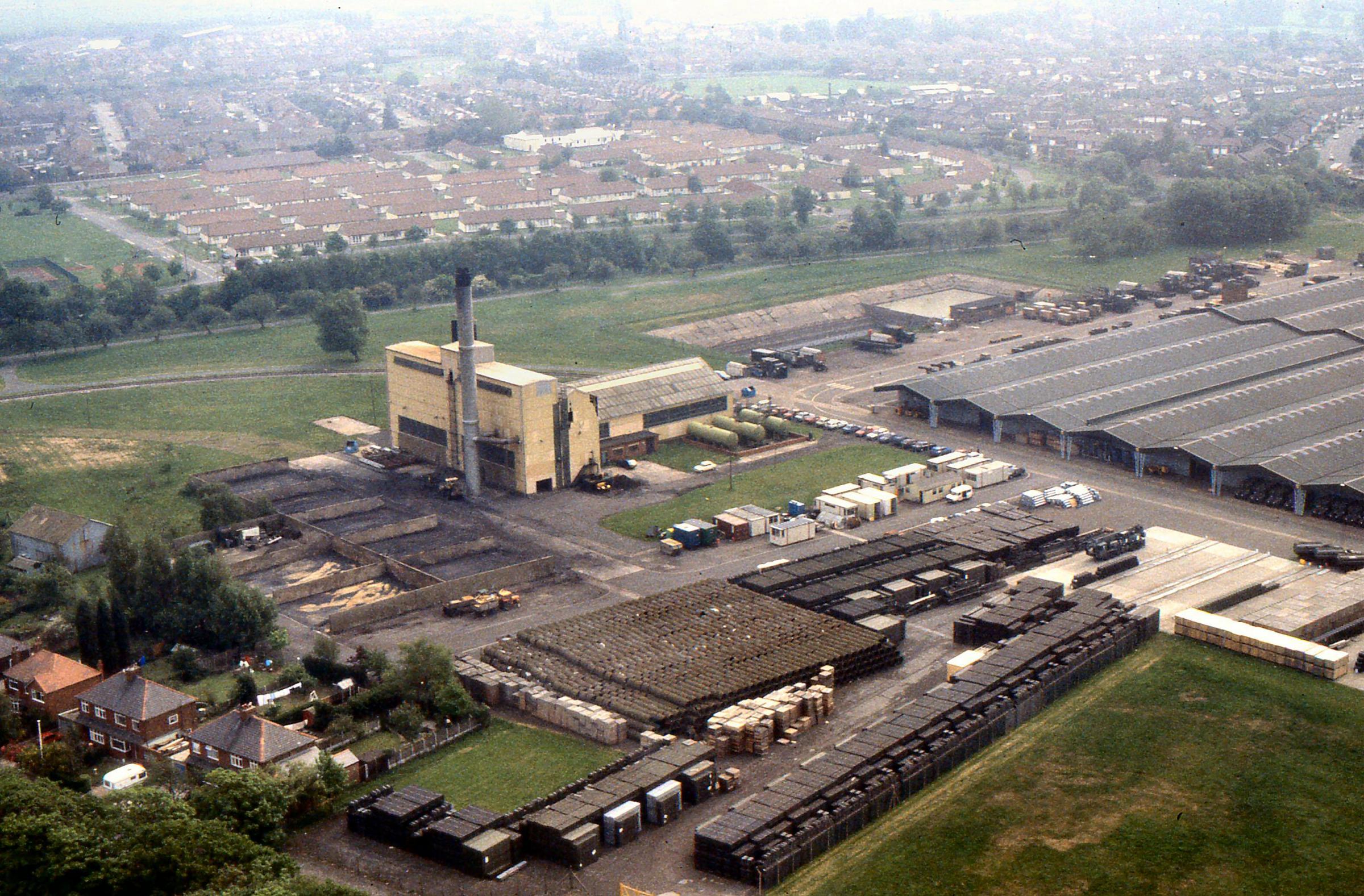 RAF Burtonwood from above