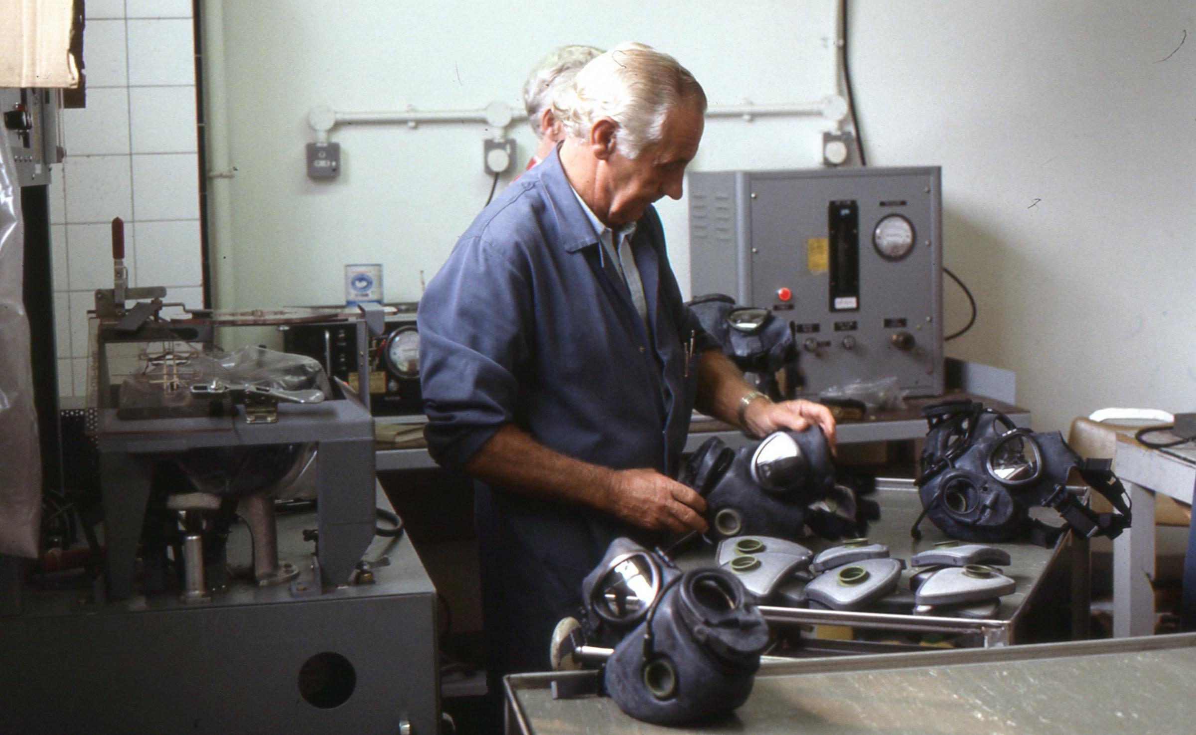 Workers ensure equipment is in working order