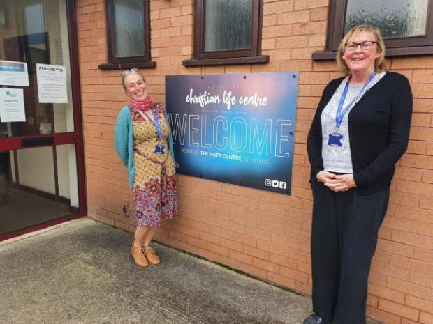 Sarah McDonagh, The Hope Centre’s development and quality manager and project director Angela Metcalfe