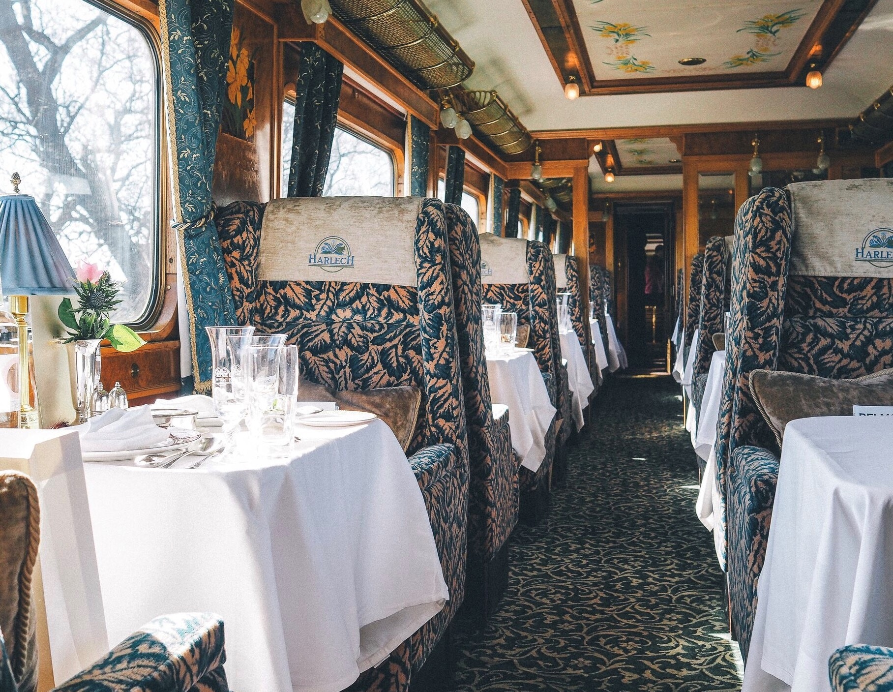 One of the Northern Belle’s luxuriously-appointed 1930s-style Pullman carriages