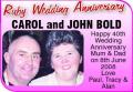 Carol Bold - John Bold