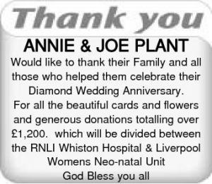 ANNIE JOE PLANT RNLI