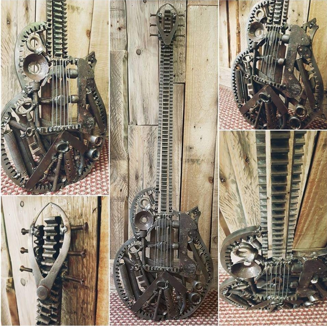 A metalwork guitar