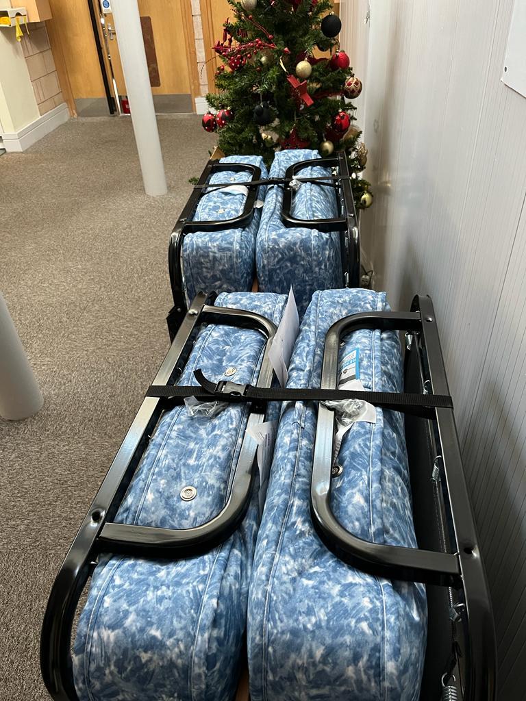 The upgraded camp beds will be in all patients rooms for friends and family to use if they need to stay at the hospice