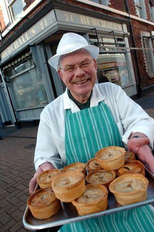 John Burchall and his award-winning pies