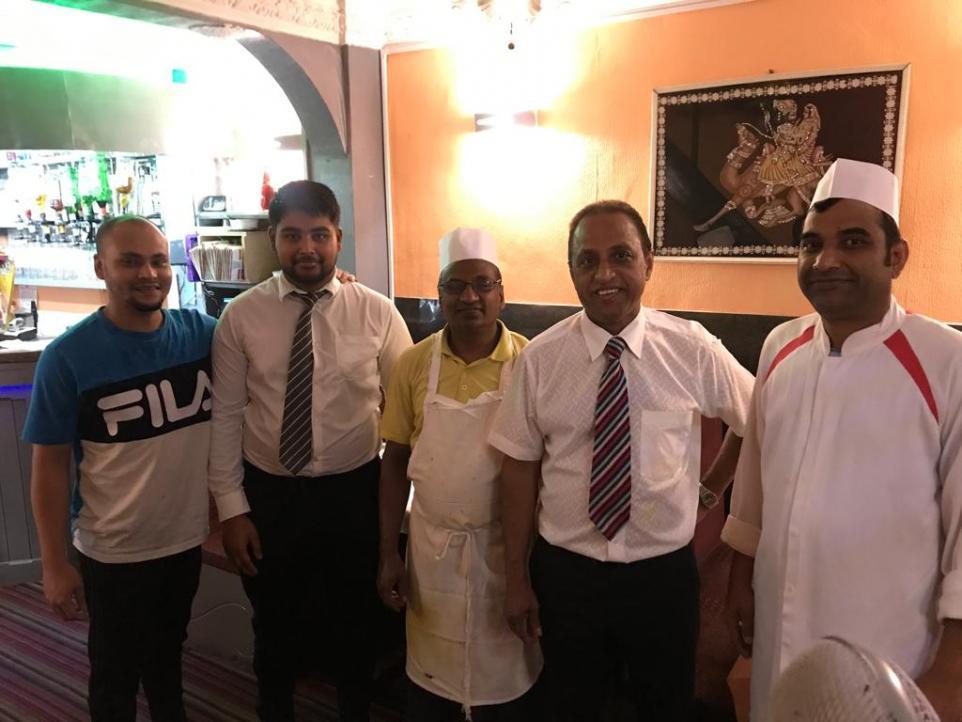 The hard working team at Balti Spice