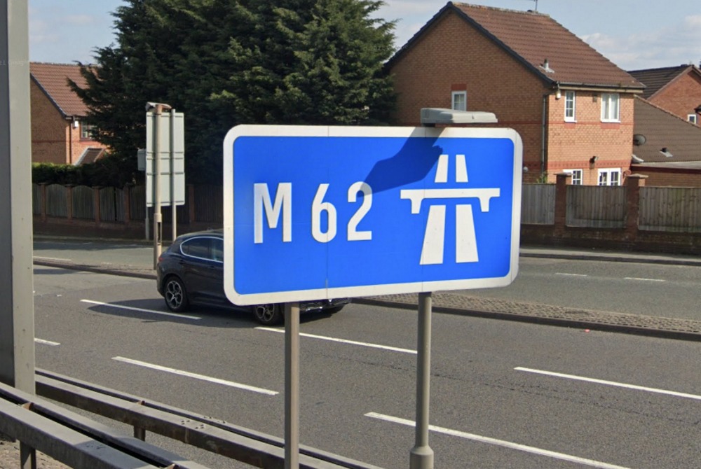 Police took part in a dedicated operation targeting uninsured drivers on the M62. Picture: Google Maps