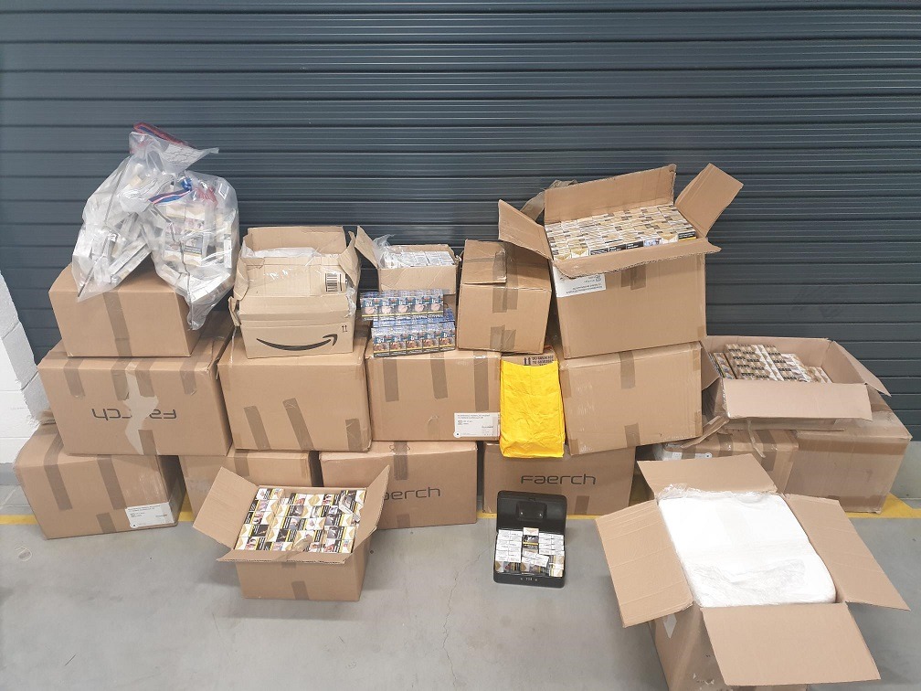 Cash and cigarettes were seized