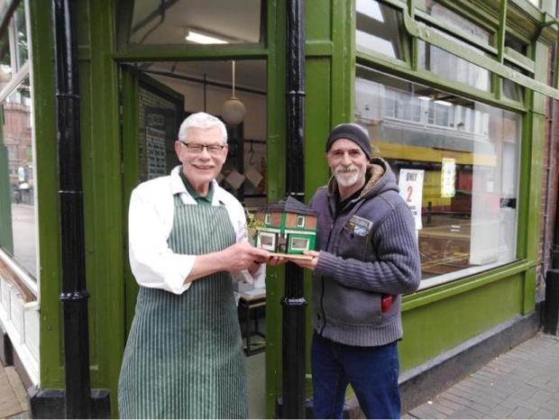 Andrew Jones made a model of his favourite pie shop in lockdown