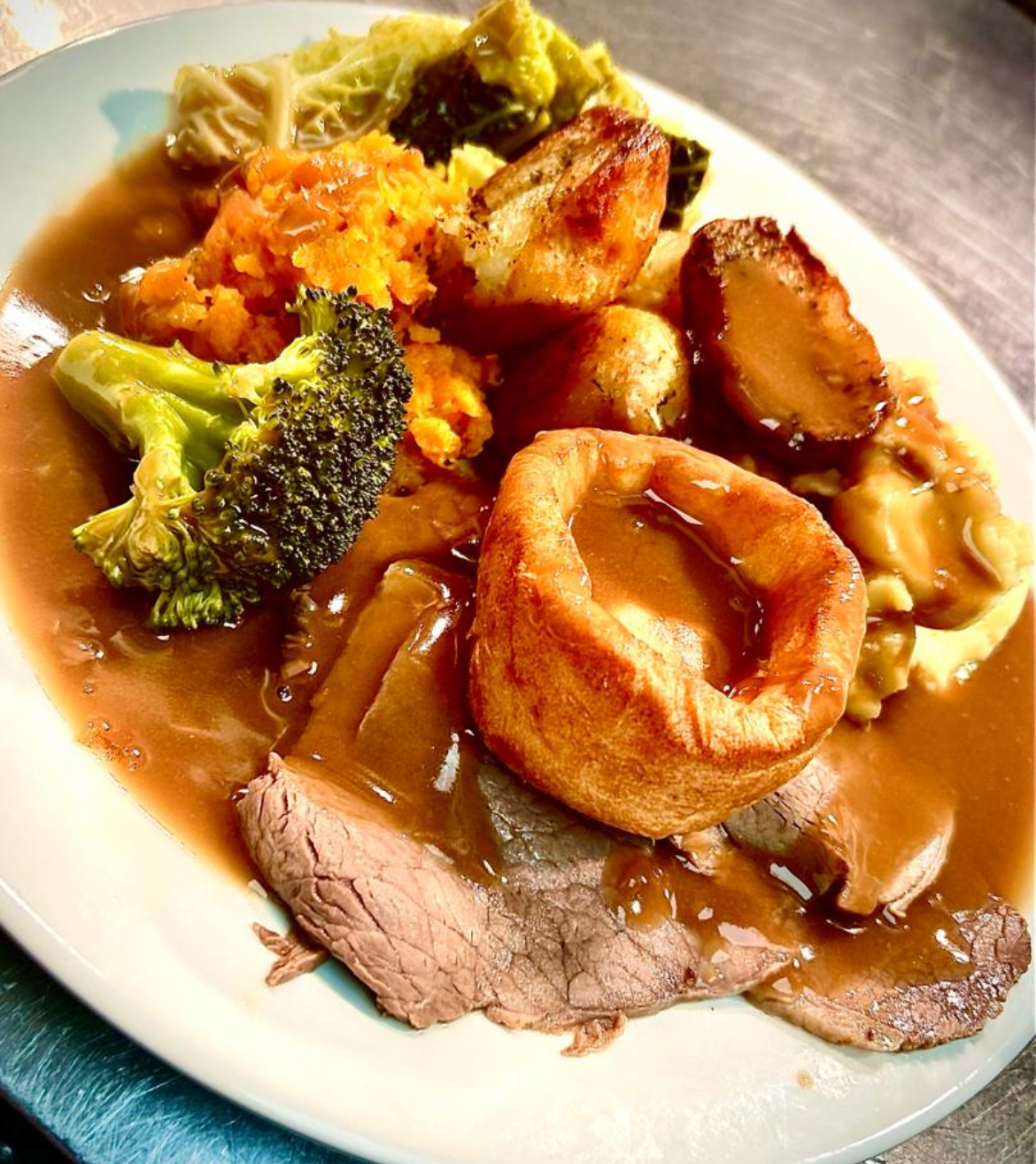 Customers can order a roast dinner served in a Yorkshire pudding wrap