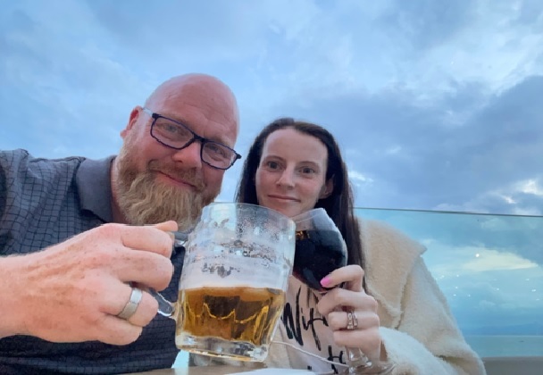 A honeymoon toast (Mark and Stephenie Wicks)