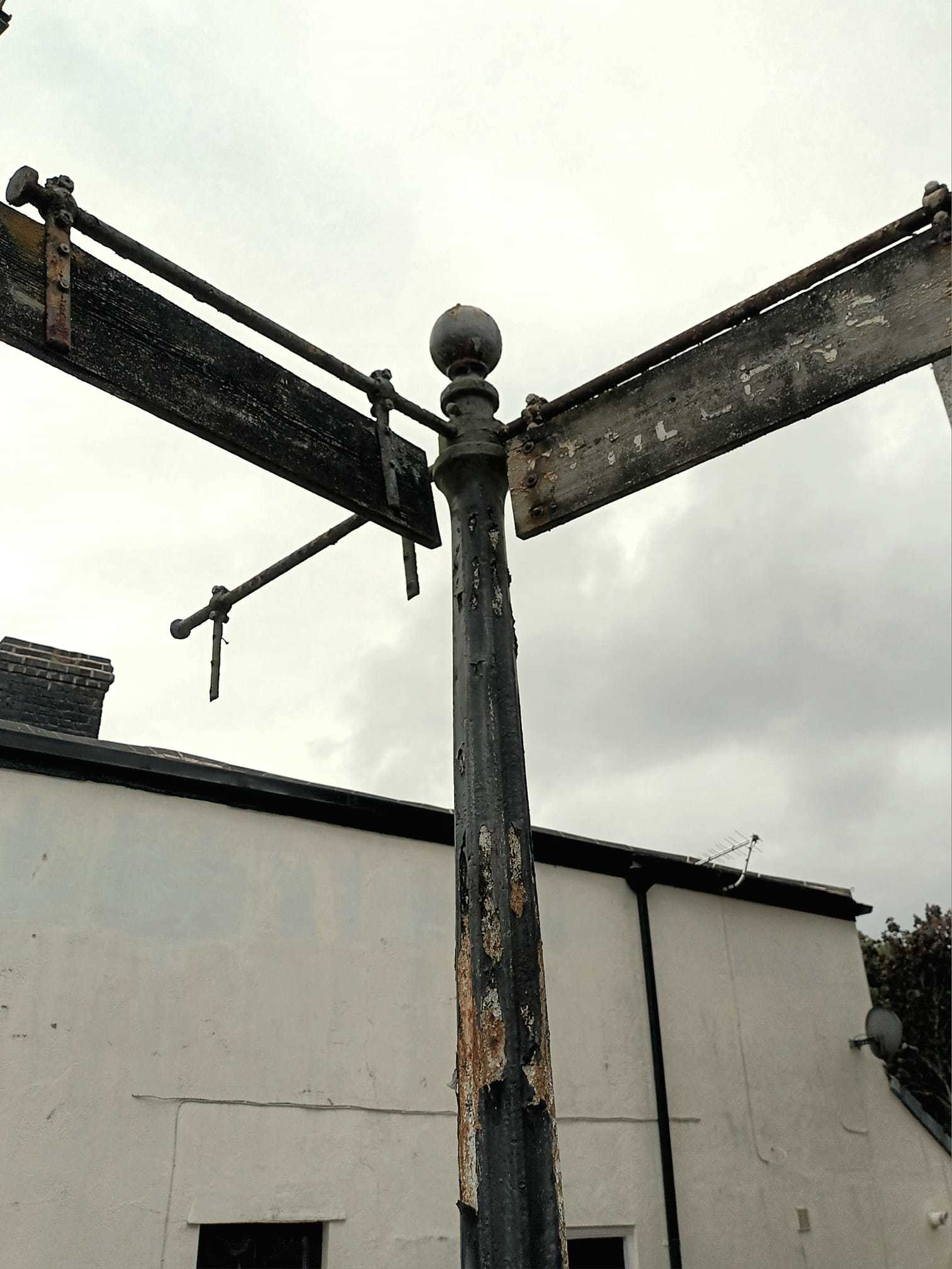 An old street sign on Millbrook Lane in Eccleston by Suzie Remadems