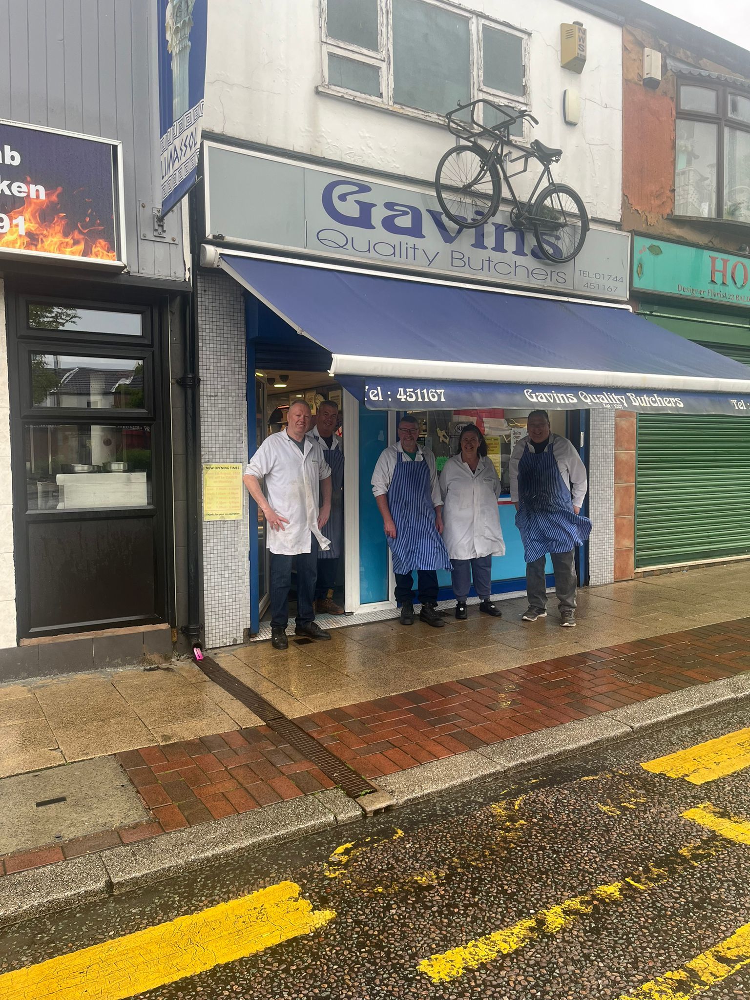 Gavins Butchers opened in 1987