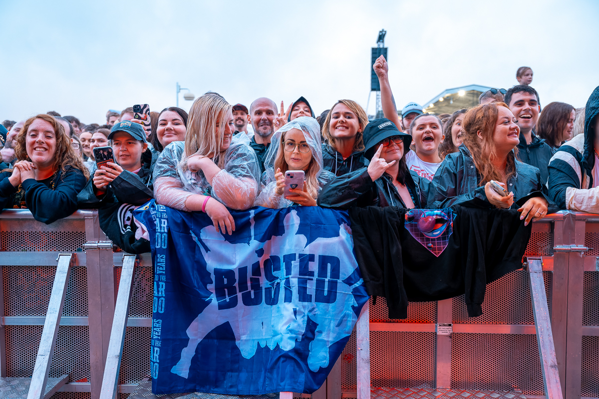 People enjoy Haydock Park as the racecourse welcomes Busted. Picture: Mark Ellis