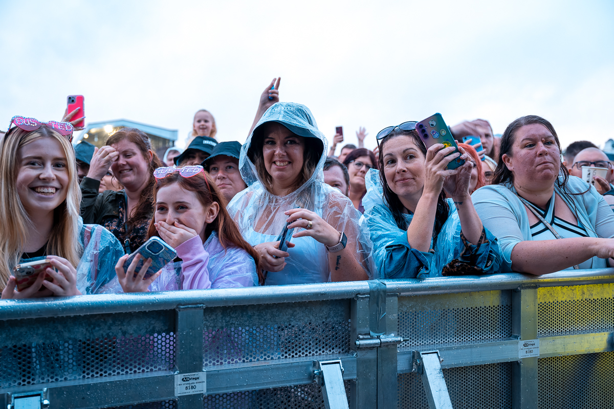 People enjoy Haydock Park as the racecourse welcomes Busted. Picture: Mark Ellis