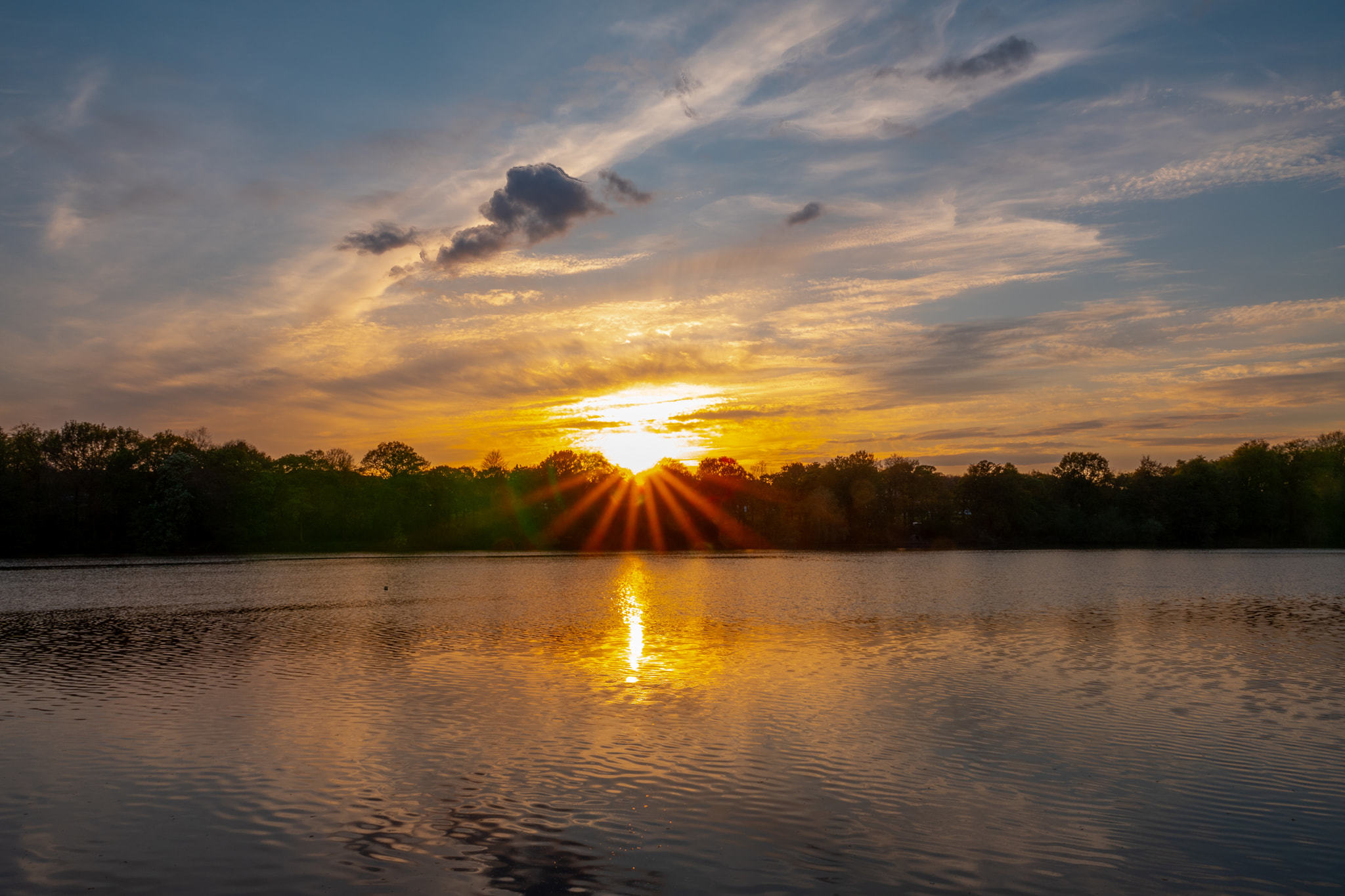 Carr Mill sunset by Jefferson Payne