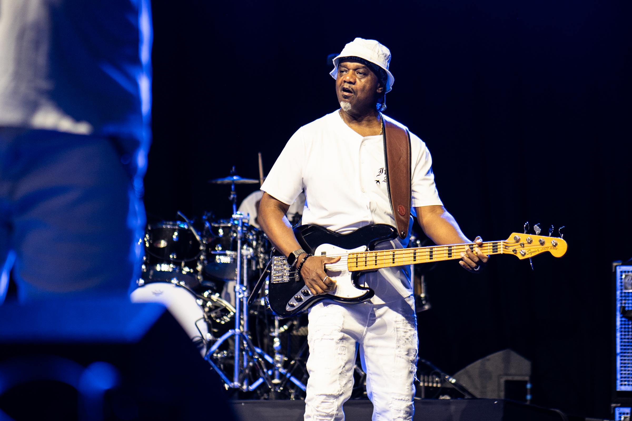 Earth, Wind and Fire performing at Haydock Park Racecourse. Picture: Chloe Dunscombe/Jockey Club Live