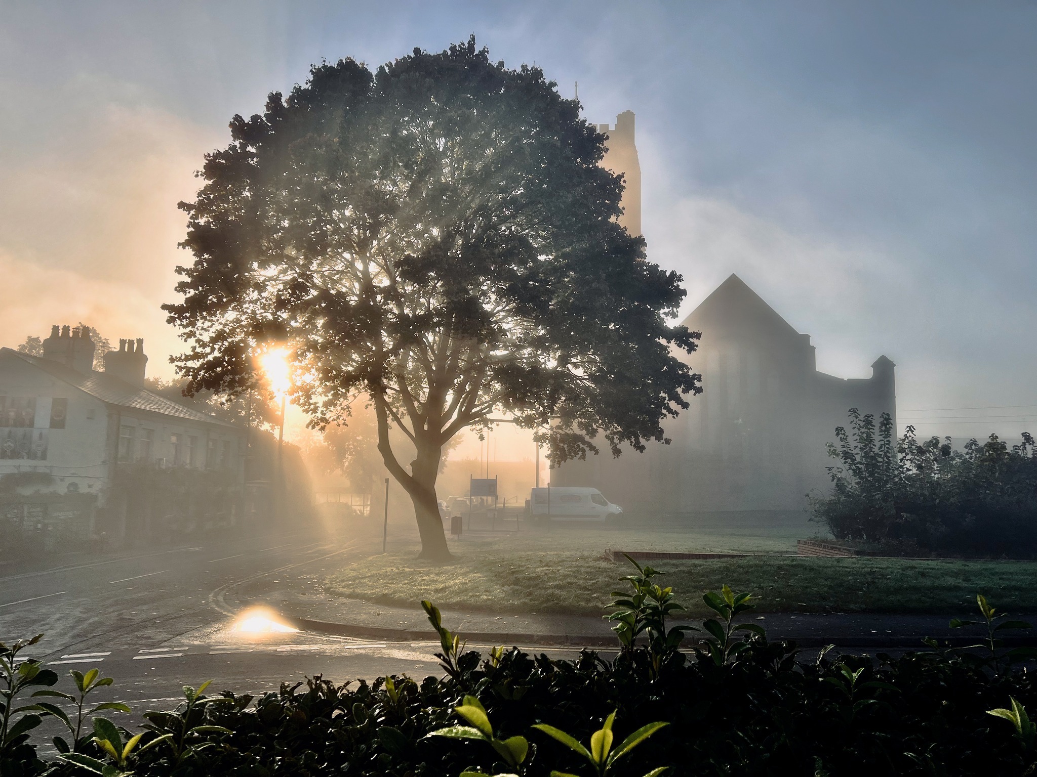 Sunrise over the Cricketers Arms by Stephen Ireland