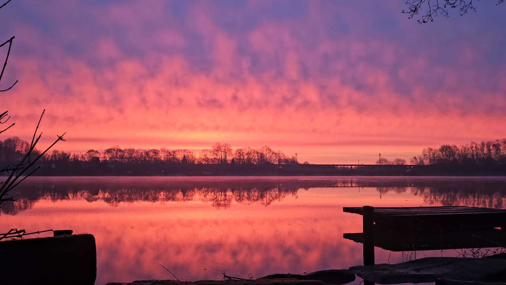 Water reflections at sunrise by Steven Southward