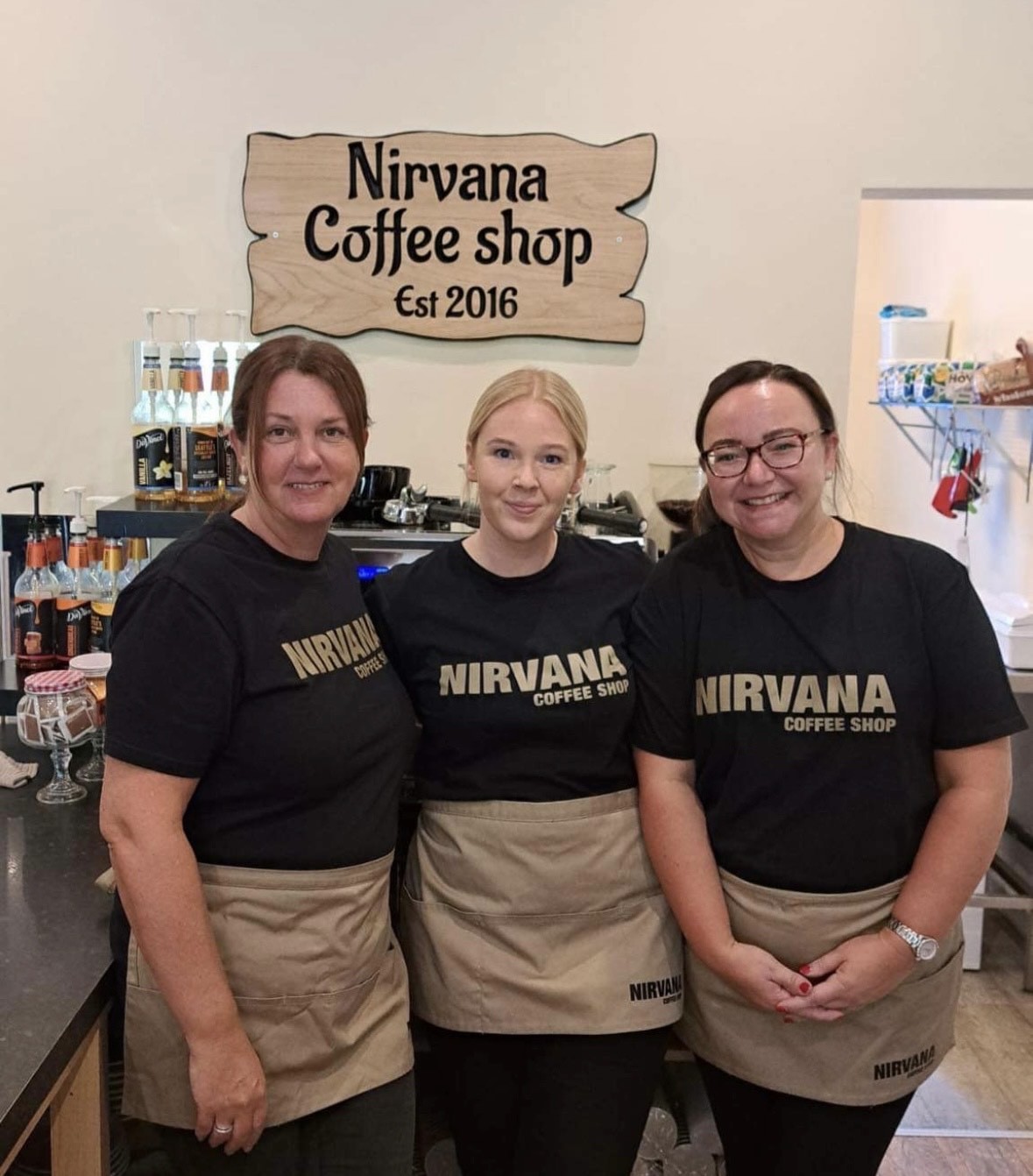 Lindsey said: We make a great team here at Nirvana and we always create a positive atmosphere in the coffee shop.