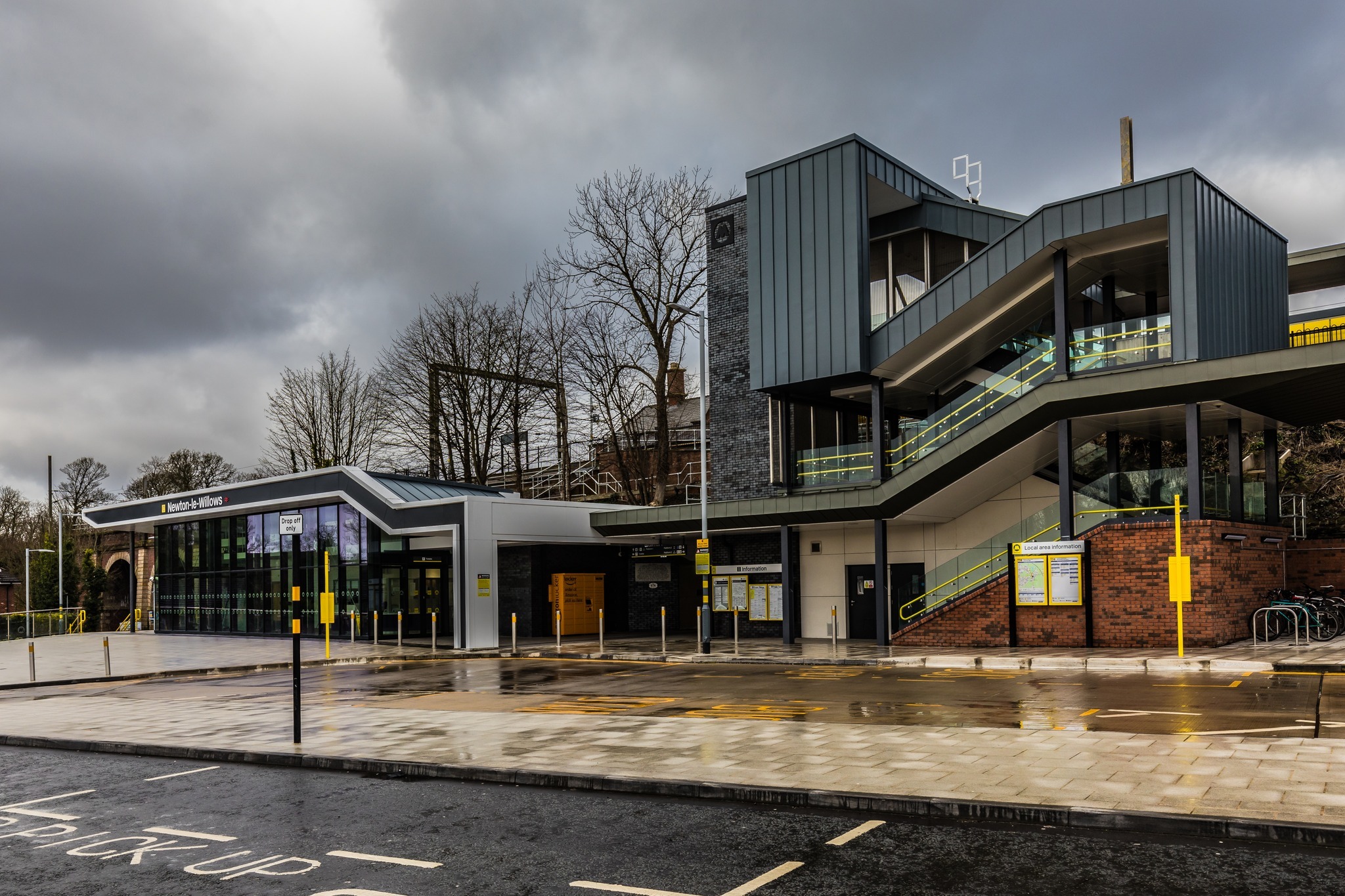 A rainy day at the station by Malcolm Shucksmith