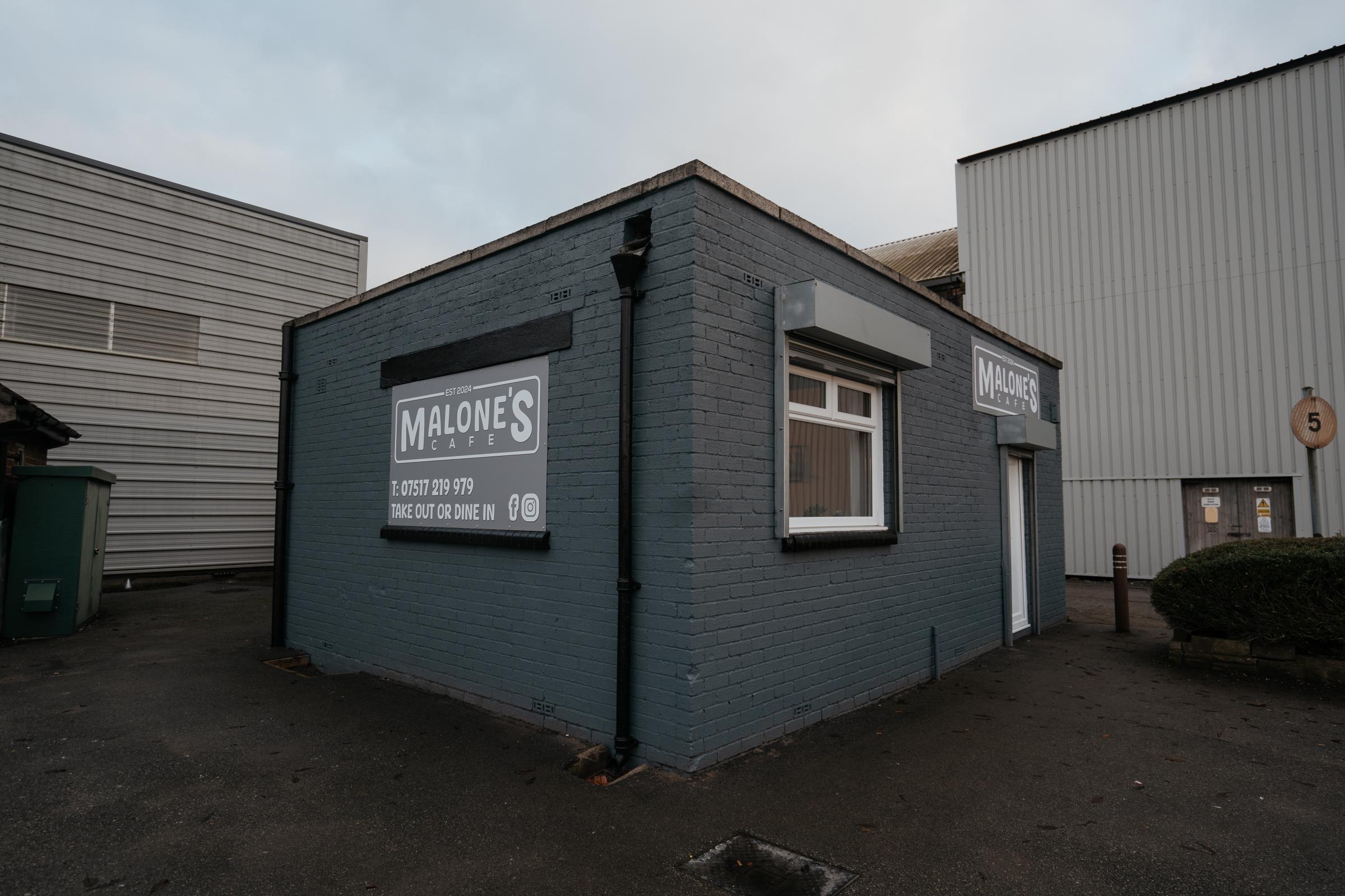 Malones Cafe has opened at Bold Industrial Estate