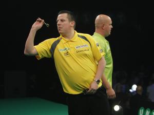 Dave Chisnall beaten by Michael van Gerwen in Unibet Masters final